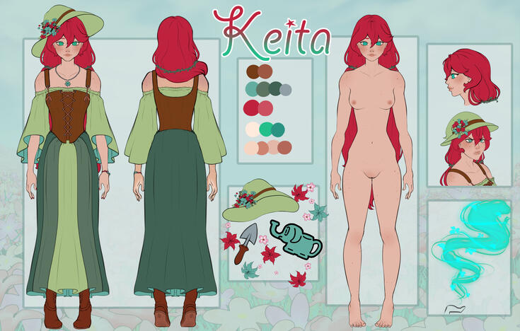 Reference sheet For my oc, Keita !